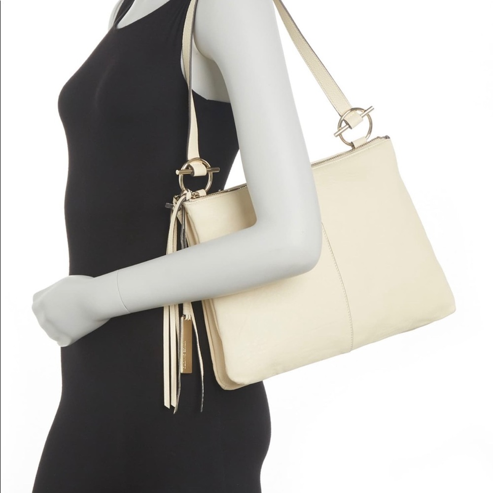 Leather shoulder bag